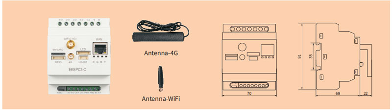 EKEPC3 OCPP1.6J EV Charging Station Controller